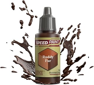 The Army Painter Speedpaint Ruddy Fur 2.0, Single Acrylic Paint 18ml One-coat Painting Soloution For Fantasy Tabletop Miniatures Like Warhammer 40k and Dungeons And Dragons Figures