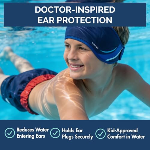 Limmys Swimming Headband for Kids & Adults – Doctor-Inspired Ear Protection, Reinforced Elastic Neoprene Band, Latex-Free Child-Safe Materials, Non-Slip Comfort, Holds Earplugs Securely by Limmys - Image 2