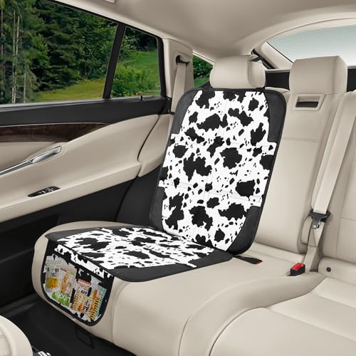 Image of Car Seat Protector for Child Car Seat, 2 Pack Baby Car Seat Covers with Mesh Pockets & Non-Slip Backing 600D Durable Seat Protector