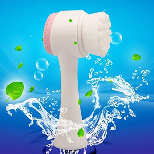 DANMEI Silicone Facial Cleansing Brushes,Double Head Face Cleaner Washing Brush,Deep clean Pores Face Skin