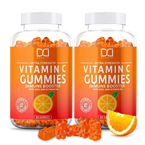 Vitamin C Gummies with Zinc for Immune Support Booster Supplement for Adults Kids
