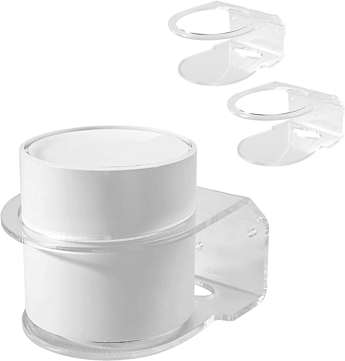 HOLACA Wall Mount Holder for TP-Link Deco X20 X55 X55 Pro X60 X68 WiFi 6 Mesh WiFi(AX1800,AX3000,AX3600),Simple and Sturdy Acrylic Wall Mount Holder Stand Bracket (2 Pack)