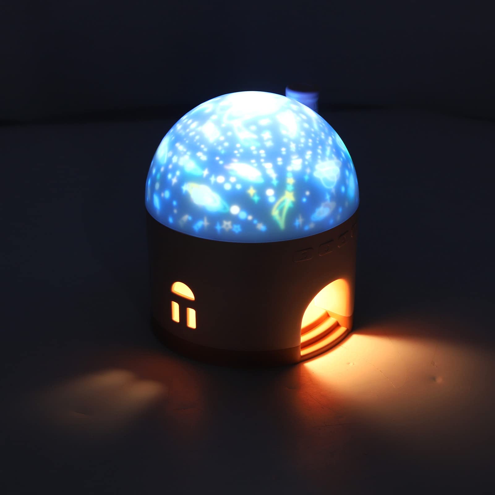 Luz Nocturna De Proyección De Estrellas, Proyector De Estrellas Y Luna Giratoria De 360 ​​°, Lámpara De Escritorio, Lámpara De Proyección De Cielo, Decoración De Pared Para(Rosa)