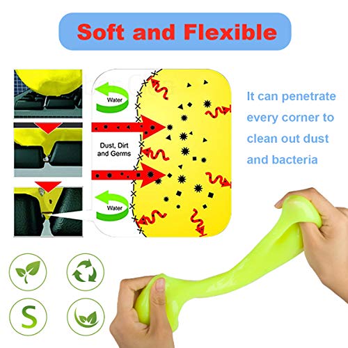 BESTZY Keyboard Cleaner Universele Cleaning Gel - 2 Cans en 2 Borstels Super Clean Snel Verwijderen Vlekken voor PC… - Image 5