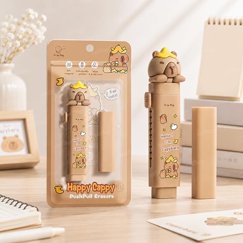 Image of Zest 4 Toyz Eraser for Kids School | Cute Cartoon Push Pull Pencil Eraser Rubber for Kids Stationary Set | Stationary Set for School Birthday Gifts for Girls & Boys (Pack of 2)