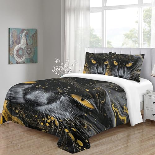 Housse de couette chat 3D de qualité supérieure en microfibre soft - 5
