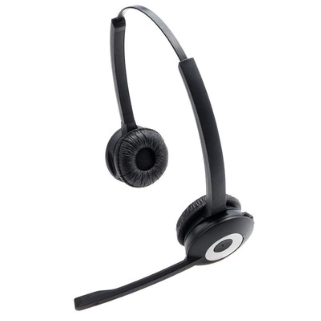 Jabra Pro 920 Duo Casque Stereo DECT Sans Fil - Voix HD, Antibruit et Autonomie d'une Journée - Optimisé pour une Utilisation avec Téléphone Fixe en Europe - Prise UE