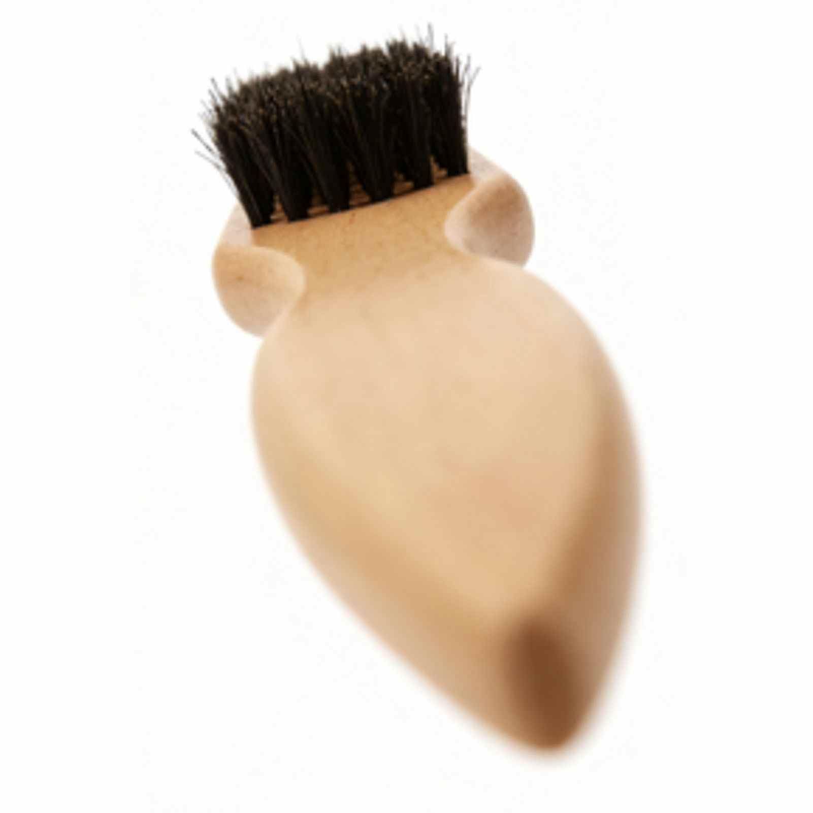 Spazzola per Barba Uomo con Manico in Legno, Spazzola Multiuso per del Viso per la Pulizia dello Styling, Legno Massello di Faggio con Setole (Pennello Barba a Coda Appuntita Colore di)