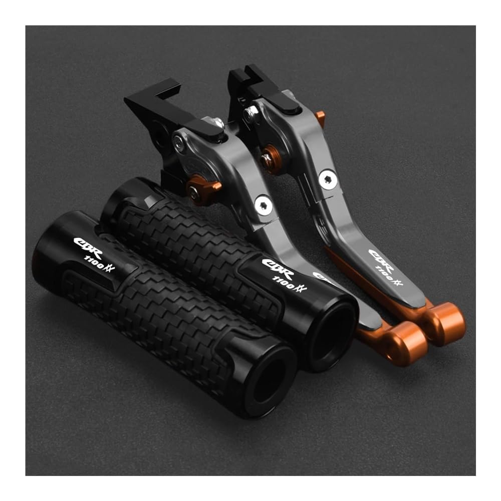 ZDGxfhSRH Motorcycle Brake Clutch Levers for Ho&n&da CBR1100XX CBR 1100 XX Blackbird 1997 1998 1999 2000-2007 Motorcycle Adjustable Brake Clutch Lever Handlebar Grips Ends(Color029)