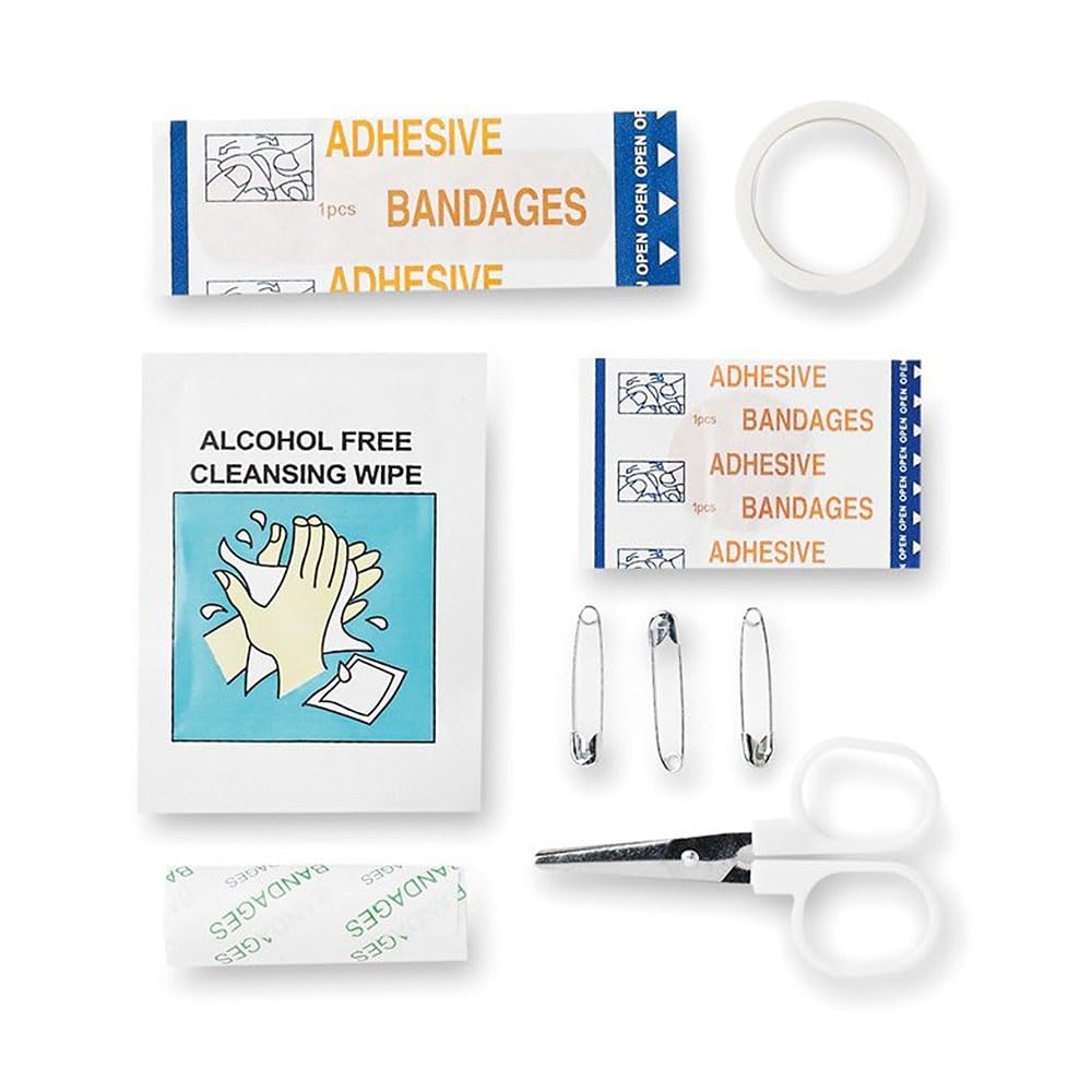 Flash LED SOS Luz de Emergencia V16 Conectada Homologada DGT 3.0 OBLIGATORIA, SIM y Servicio DE Datos Incluido hasta 2038, Base Imantada, Resistencia IP54 + Set Caja Mini Primeros Auxilios