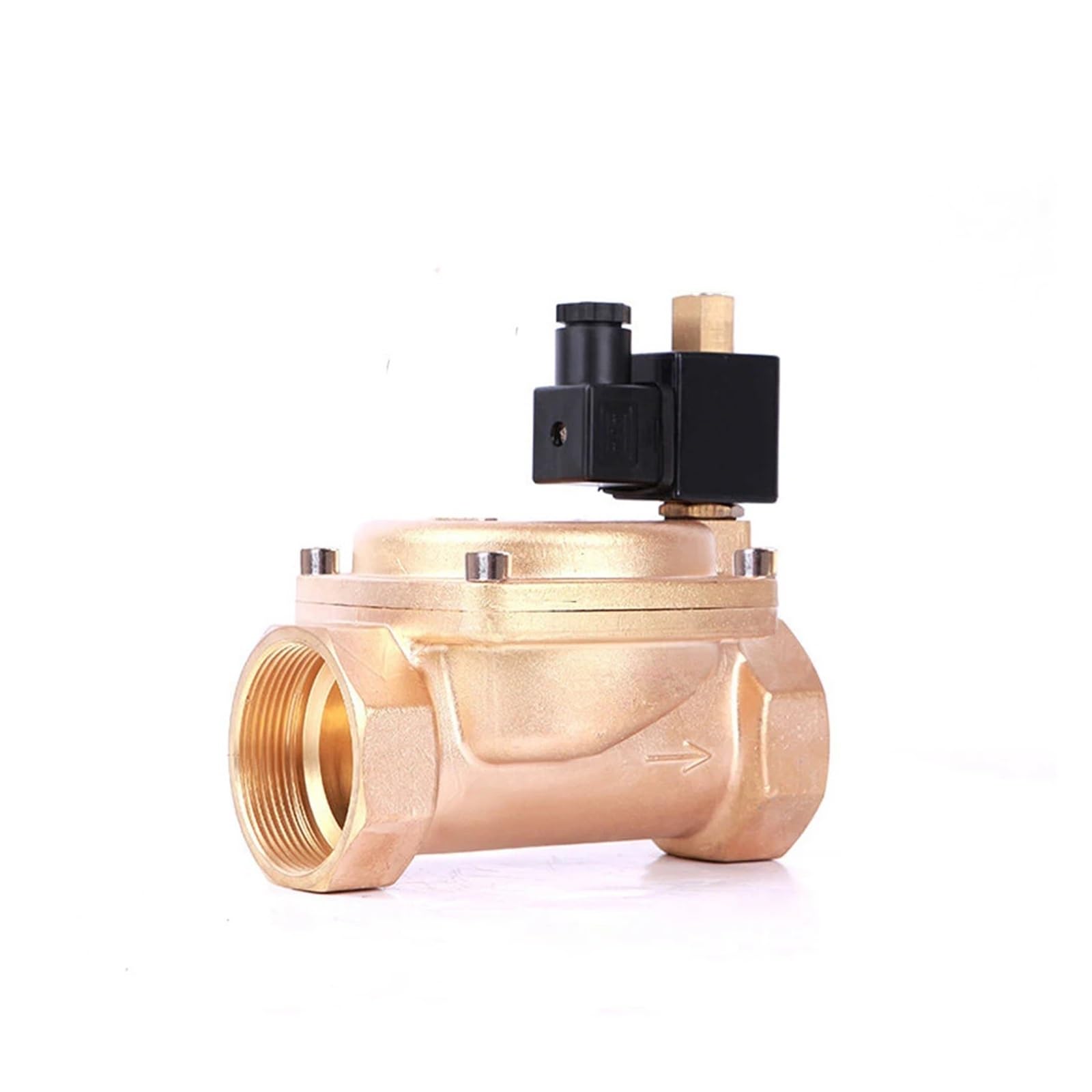 MXXDMOPD 2" NPT threaded normally open brass high pressure 0955 solenoid valve 110V 24V 12V 24v(NPT-380VAC-VITON-SEAL)