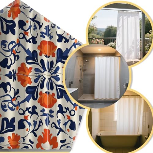 Rideau de douche bohème 120x180 cm en polyester imperméable - 5