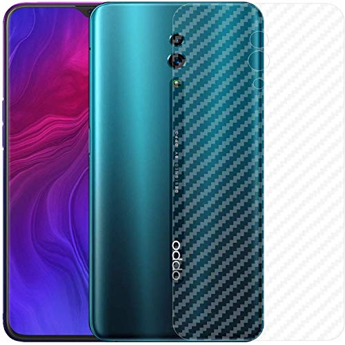 Image of Compatible with Oppo Reno Z Back Screen Protective Film Carbon Fiber Skin Transparent Screen Guard Sticker
