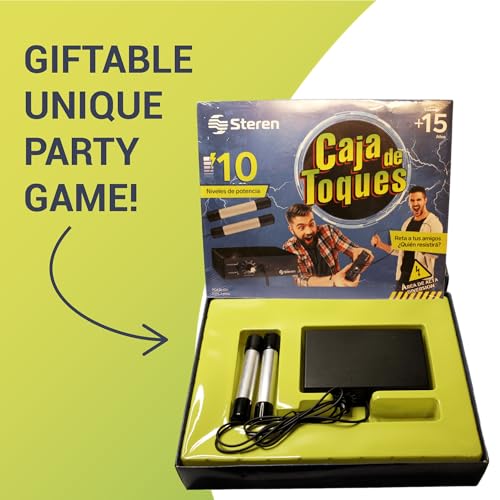 Image of STEREN Mexican Electric Shock Machine Box - Fully Assembled - Party & Gathering Game - Great Gift for Family Game Night - Maquina de Toques Electricos