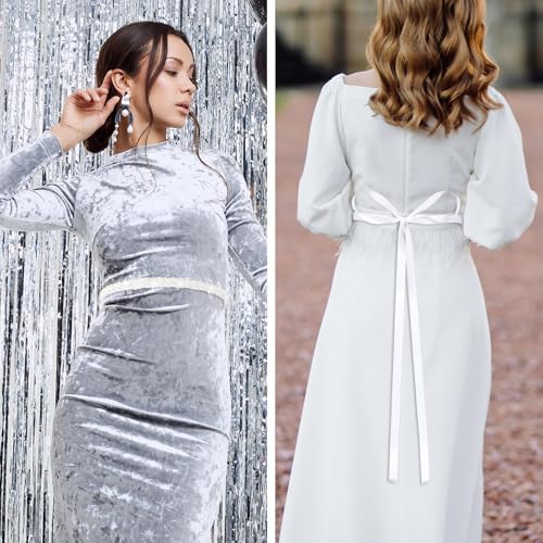 Vin Beauty Bridal Rhinestone Belt, Sash Handmade Wedding Dress Belt with Rhinestones Glitter Wedding Dress Belts for Bridal Gowns4