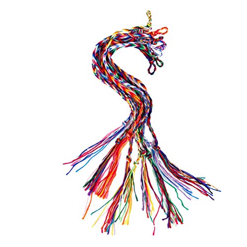 Tinksky Handmade Braided Thread Friendship Bracelets Wrist Ankle Bracelets,Pack of 9 (Random Color)