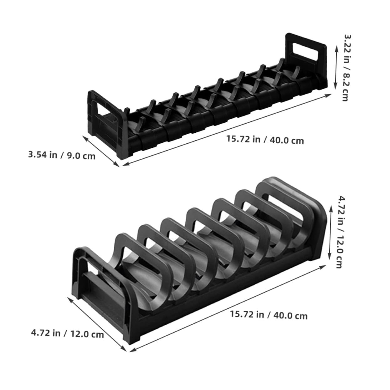 Égouttoir à Vaisselle Réglable en Pp, Lot de 2, Multi-compartiments