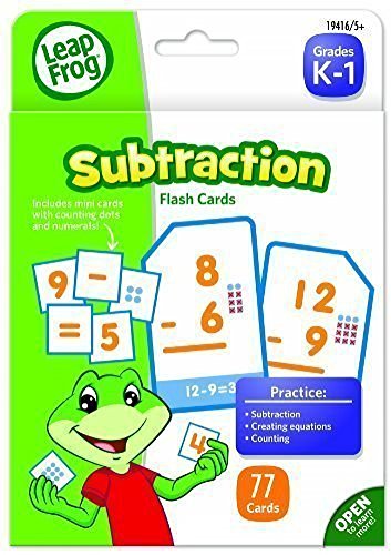The Board Dudes LeapFrog 19416 LeapFrog Flash Cards, Subtraction, 4 3/4 x 6