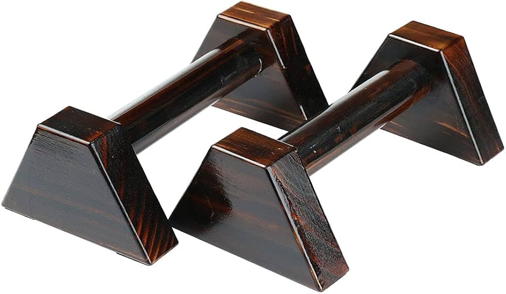 プッシュアップバー 倒立バー 金属製 黒 約30cm