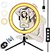Produktbild YATWIN 10.2 Zoll Selfie Ringleuchte Handy Stativ mit Fernbedienung,Selfie RingLicht mit 3 dimmbare Lichtmodi und 10 Helligkeitsstufen für Schöne Fotos, oder Videosschooting, live Streaming usw.