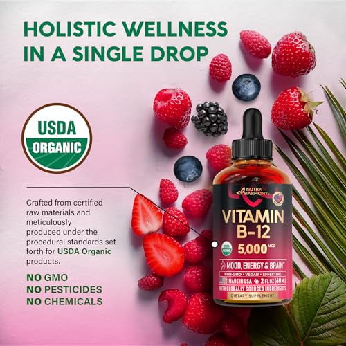 NutraHarmony Organic B12 Sublingual Drops