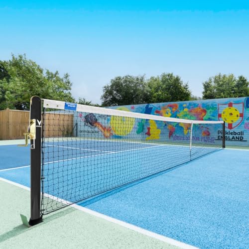 Vermont Pickleball Posts [Regulation Size] - Round or Square Posts, Optional Ground Sockets | Green, Black or Blue | For Hard or Grass Surfaces | POSTS ONLY (Round, Black, Without Ground Sockets)