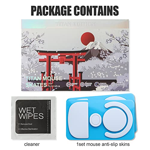 Jomkiz Replacement Mouse Skates Feet For Logitech G Pro X Superlight Mouse Glide/Skates Feet Replacement Ptfe White Professional Mouse Glider Pads Kit(2 Pieces) #TOP6