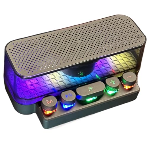 Enceinte PC de bureau sans fil nomade avec lecteur de musique basse et lumières