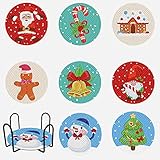 🎅 PAKET ENTHÄLT - Diamond Painting Untersetzer * 8, Untersetzerhalter * 1, Tonkleber * 1, Stift * 1, Diamanttablett * 1, das Malset enthält bunte Diamanten.