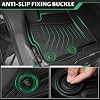 Floor Mats for Mitsubishi Outlander Sport 2011-2024, Outlander Sport Floor Mats Full Set Custom Fit Floor Liners & Backrest Mat & Cargo Liner, TPE Summer Winter Non-Slip Waterproof Mats Accessories