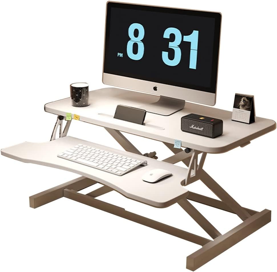 Amazon.com: Height Adjustable Standing Desk Converter, Computer ...