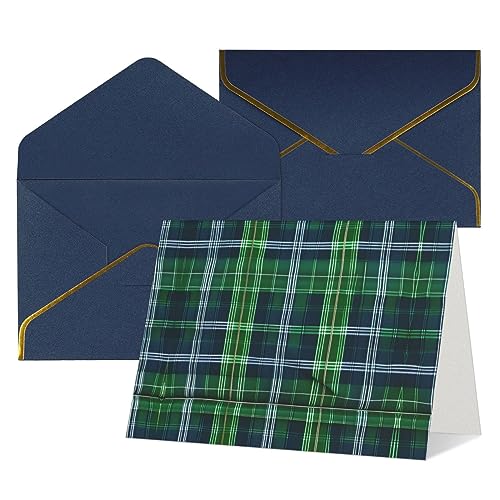Zishak SN-127 Blue Scottish Tartan Radiant Gratitude Cards-Wedding,Friendship,Anniversary Greeting Cards thumb #1
