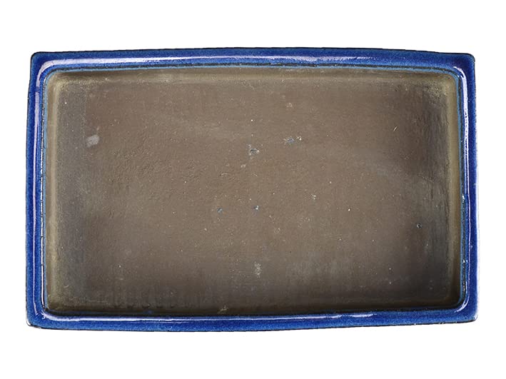 CERTRE - Soucoupe Rectangulaire En Grès, Fabriquée En Italie, Couleur Vert Foncé (émaillé) | 18 X 14 X 2 Cm