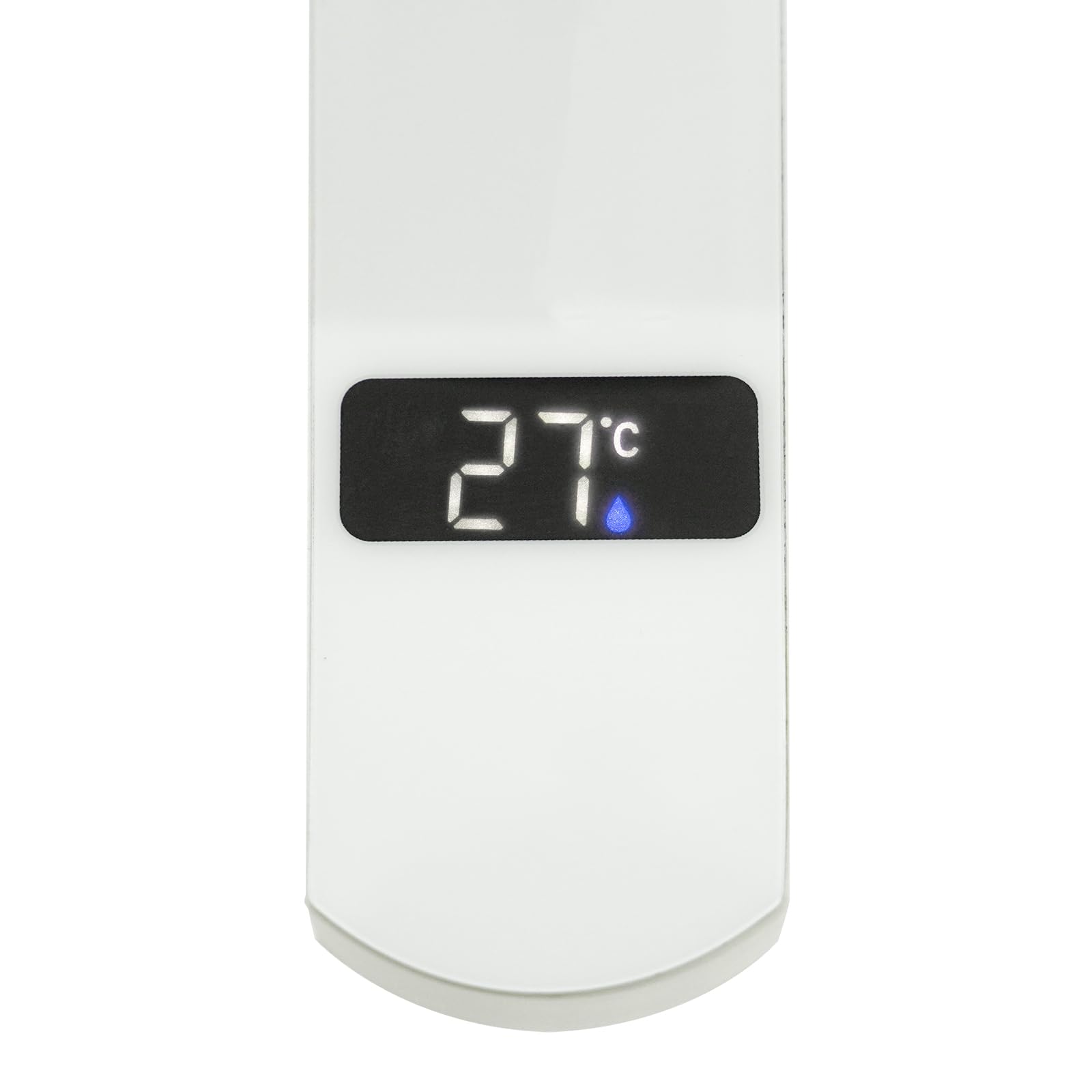Cyfrowy kran ze wskaźnikiem temperatury LED, jednouchwytowy mikser do ciepłej i zimnej wody, wkład ceramiczny, perlator powietrza, przyłącze G1/2", do kuchni, łazienki, umywalki – biały