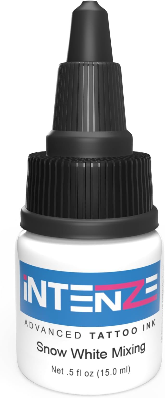 Intenze Snow White Mixing Tattoo Ink 1/2 oz with Excellent Long-Lasting Opacity, Made in USA, Exceptional Skin Coverage, Sterilized and Direct from The Manufacturer