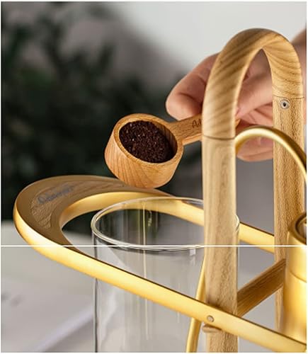 Miniatura 4 de JITEM Cafetera Belgium - Cafetera de lujo con sifón de equilibrio familiar real, diseño elegante, estilo retro con mango en U, olla de sifón de