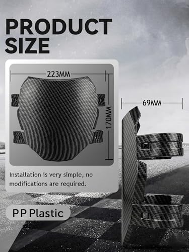 Image of JFG RACING Electric Dirt Bike Universal Number Plate Carbon Fiber Pattern | PP plastic plate,flat decal face,for Surron Light Bee X,for Yozma IN10,for Tutti Soleil,for Eskute,for Heybike,for Eride Pro