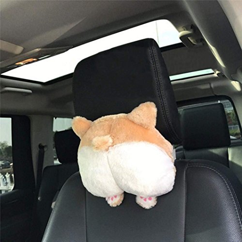 RUTICH Corgi Butt Car Neck Pillow, Cute Corgi Butt Neck Travel Pillow for Kids Adults Travel Car Seat & Home - Thumbnail 7