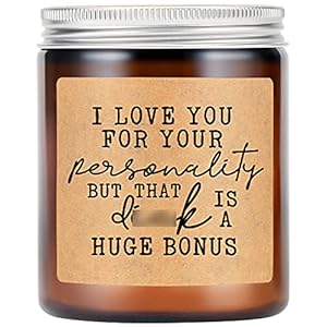 LEADO Scented Candles – Funny Gifts for Men, Naughty Gifts, Valentines Day Gifts for Him, Husband, Boyfriend Gifts…