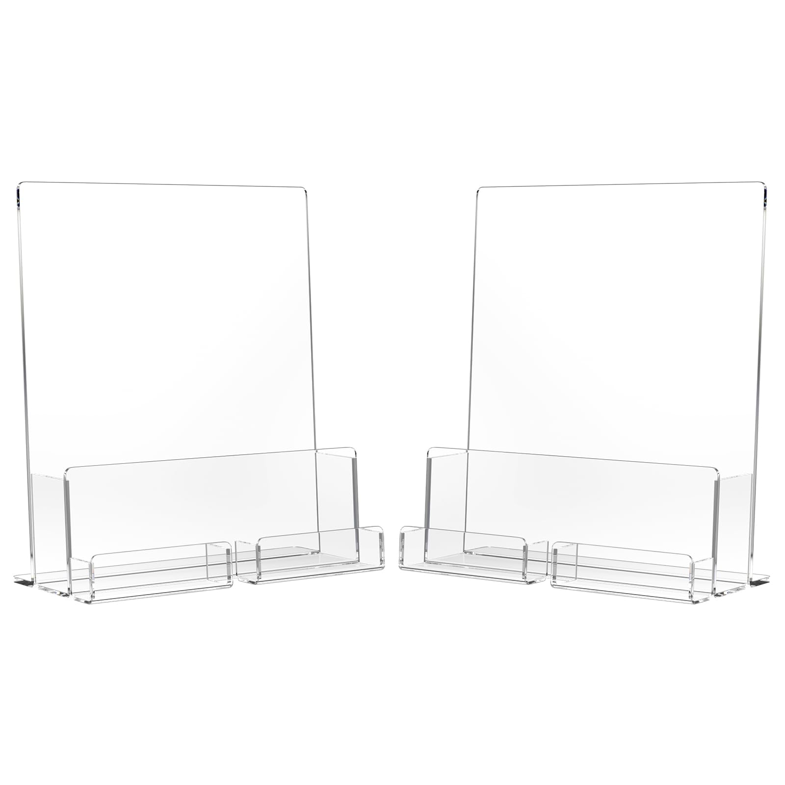 Paquete de 2 soportes for folletos acrílico