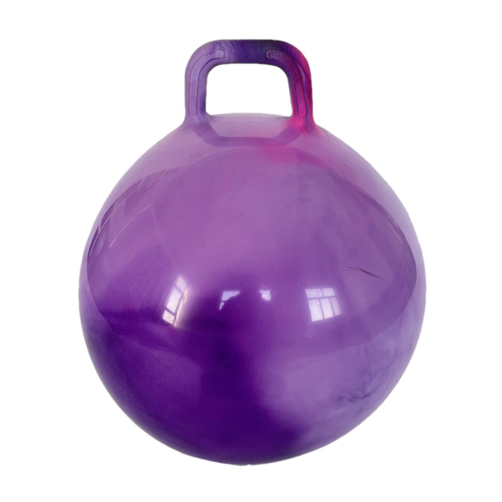 Pelota De Saltar con Asas Ergonómicas, Pelota De Salto para Niños, Balones Saltadores, Pelotas Hinchable Saltarina, Altura Ajustable, Antideslizante, Jardín Actividades Exterior Juego Ejercicio
