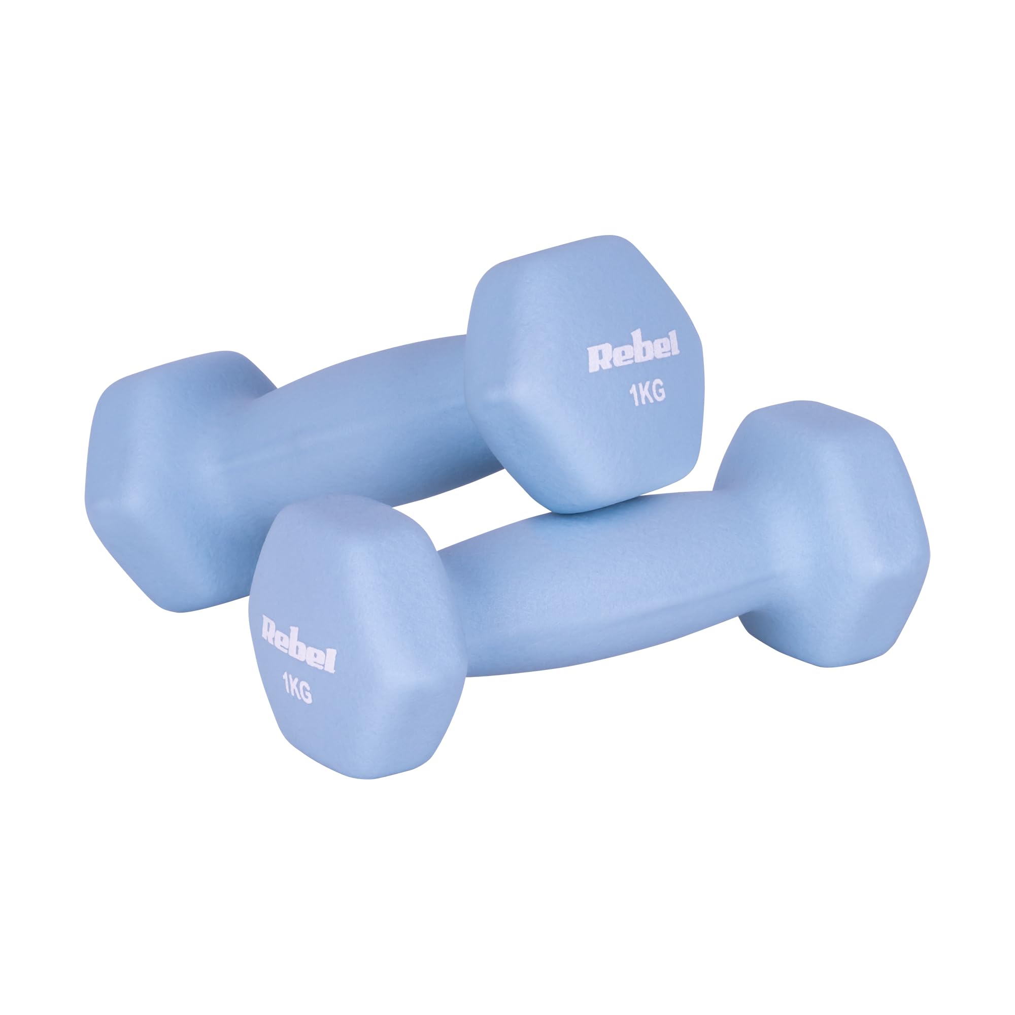 Rebel Electro Hantelki Żeliwne Neoprenowe HEX Zestaw 30 kg (2x1kg+2x2kg+2x3kg+2x4kg+2x5kg)