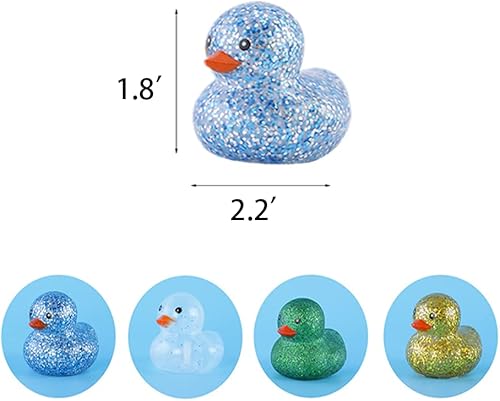 Miniatura 10 de Juguetes de pato de goma para el baño de niños y niñas, patos amarillos chirriantes y flotadores, patos amarillos a granel, patos jeep, baby shower,