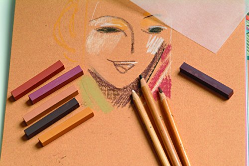 Clairefontaine 24 x 32 cm Ingres Pastel papel, 130 g, 12 Folhas