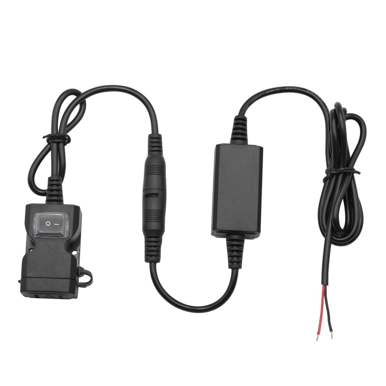 LIFKOME 3.1a USB Motorcycle Charger Dual Ports Fast Charging Power Adapter for Motorcycles Atvs Scooters More Easy Install Black
