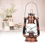 DISEÑO DE ESTILO VINTAGE: la lámpara de queroseno tiene un diseño de estilo vintage, mano de obra exquisita, hermosa y elegante.