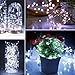 Twinkle Star 2 Pack Christmas Fairy Lights Battery Operated, Total 66 ft 200 Led String Lights Remote Control Timer Twinkle String Lights 8 Modes Firefly Lights for Garden Party Indoor Decor, White