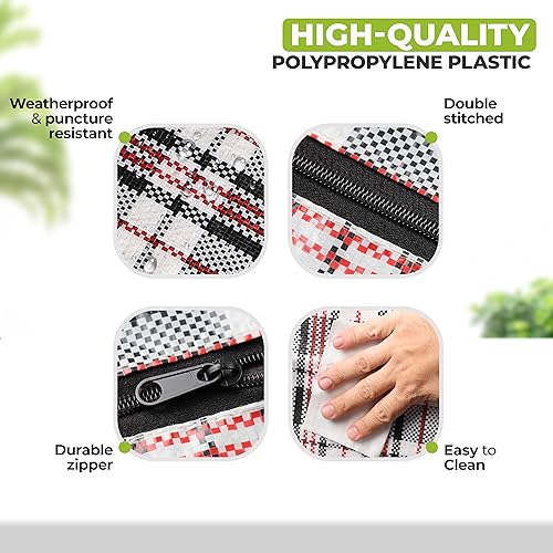 The Glowhouse 8Pcs Extra Large Laundry Bags With Handles And Zipper thumb #3
