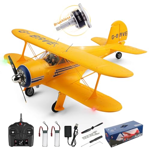 CKYSCHN WLtoys A300 4-Ch RC Plane, Beechcraft D-17 RC Airplanes with Lights, 6G/3D Brushless RC...