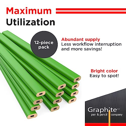 Crayons charpentier noir pour ne plus perdre vos outils de traçage vert fluorescent - 3